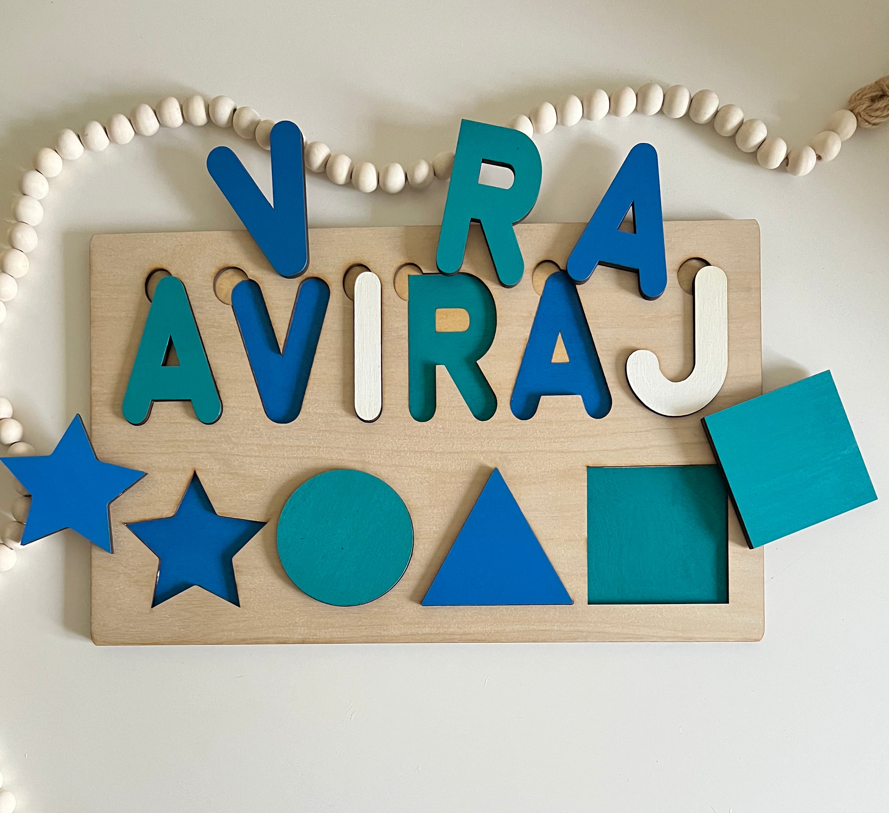 Name Puzzle with Basic Shapes