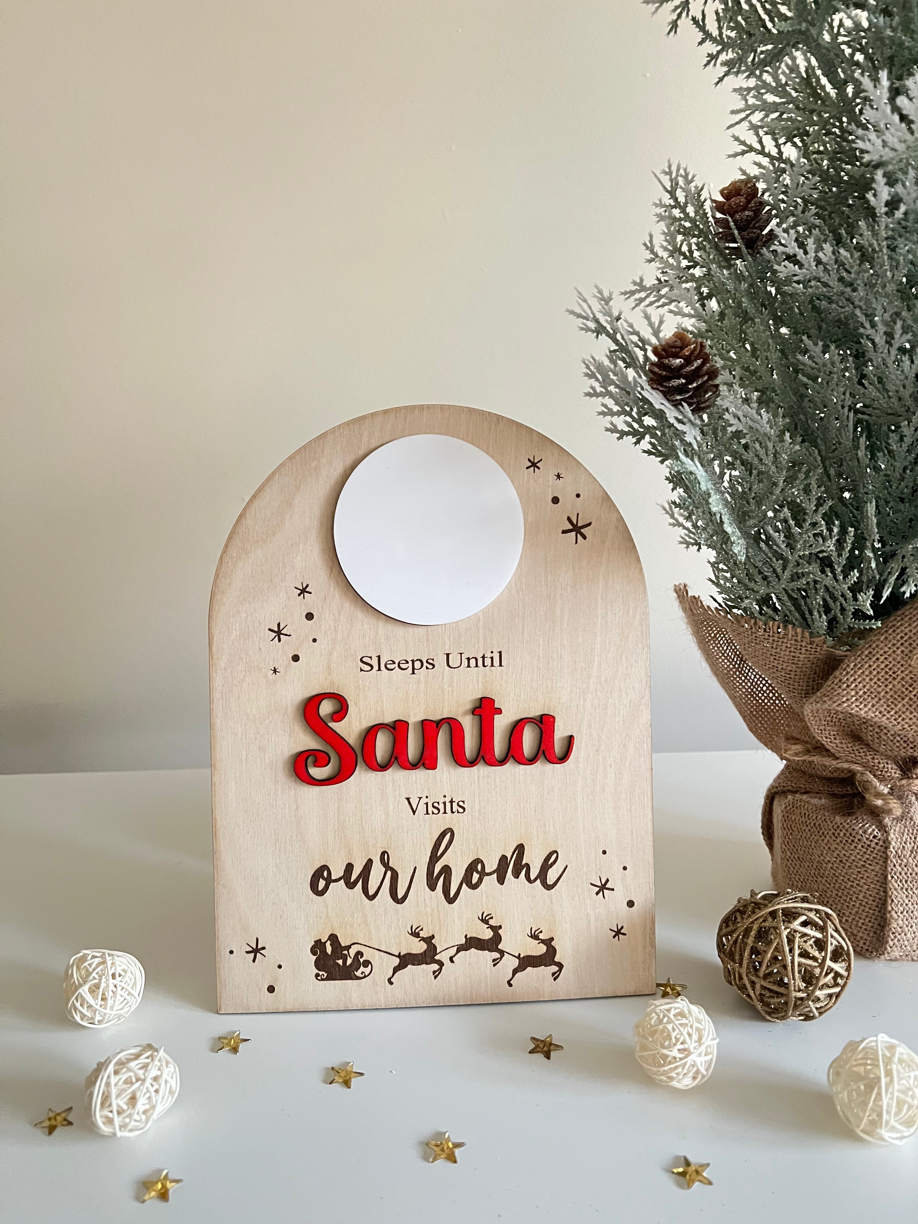 Santa Countdown Sign