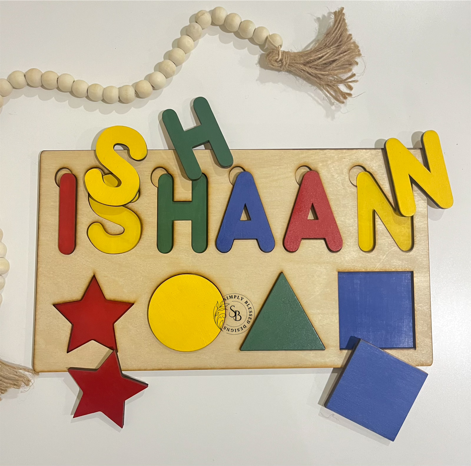 Name Puzzle with Basic Shapes