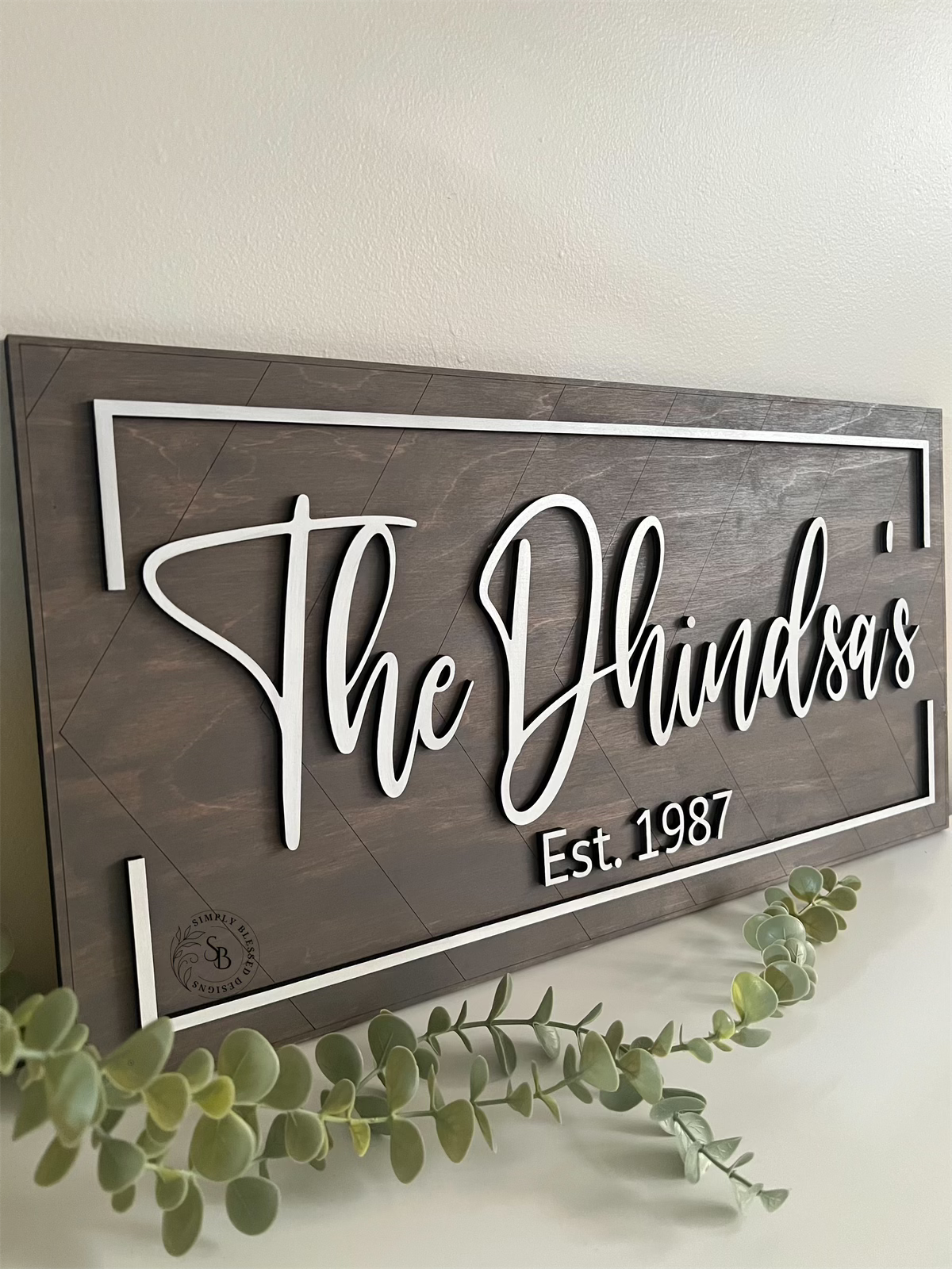 Custom Family Home Sign