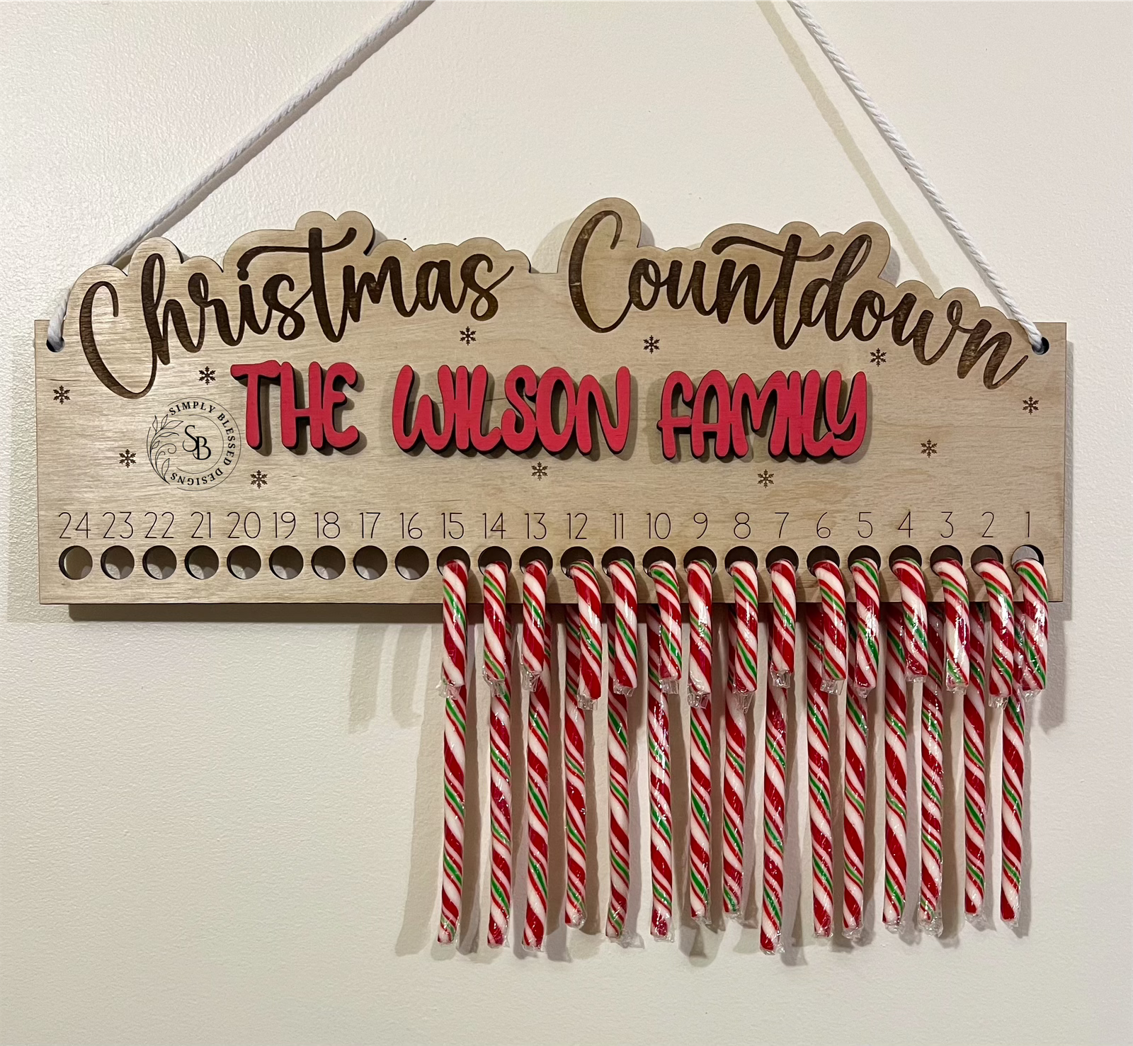 Candy Cane Christmas Countdown