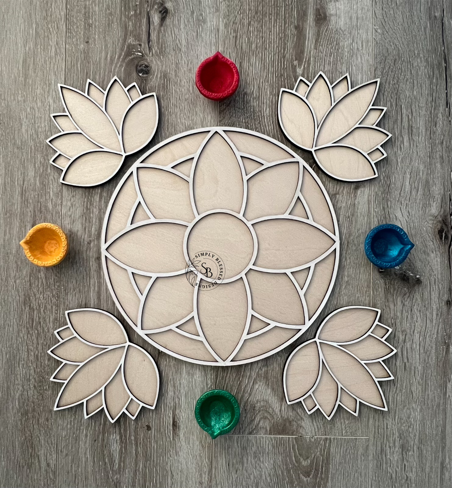 Lotus Reusable Rangoli