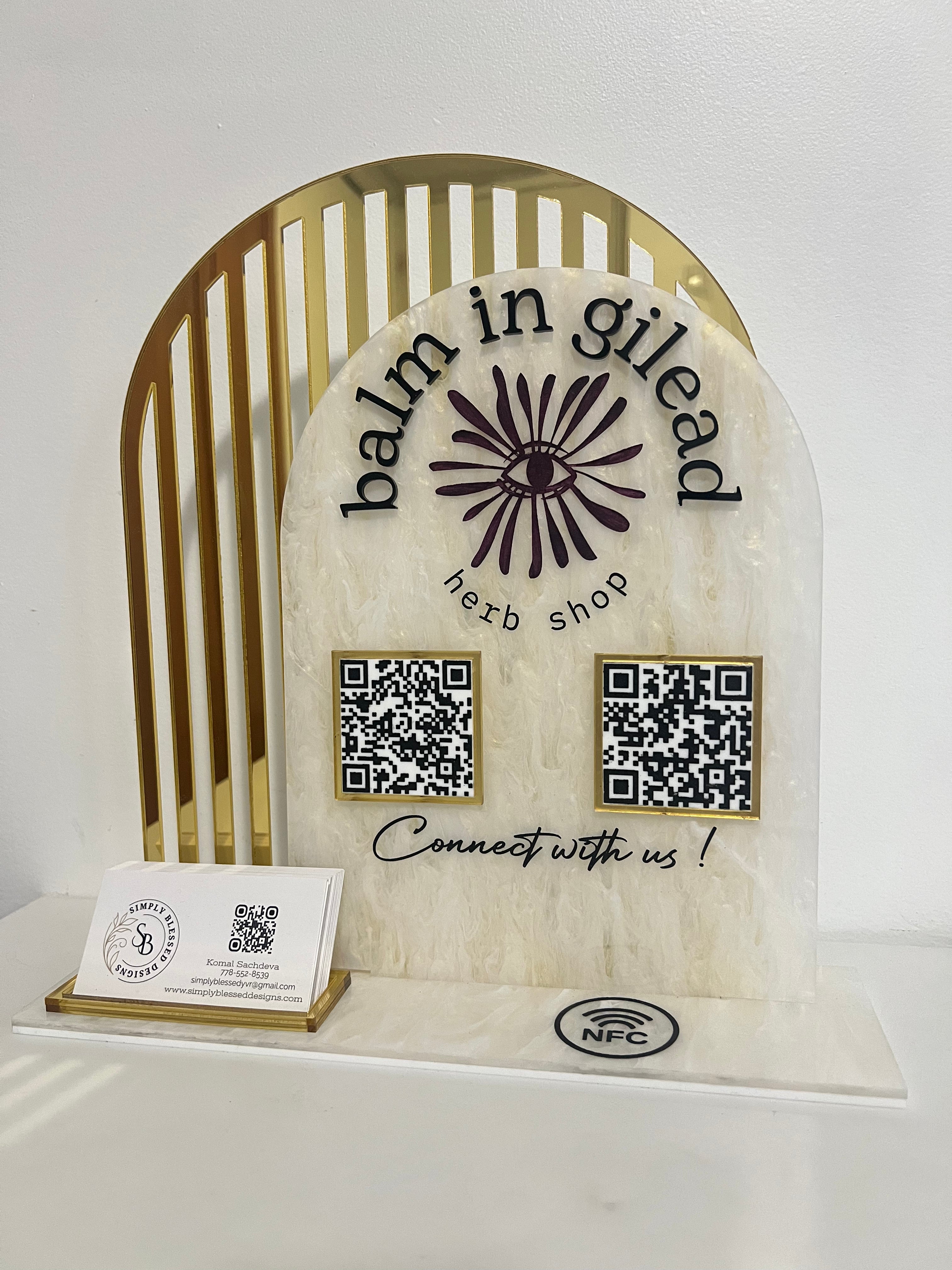 Full Double Arch Business Sign