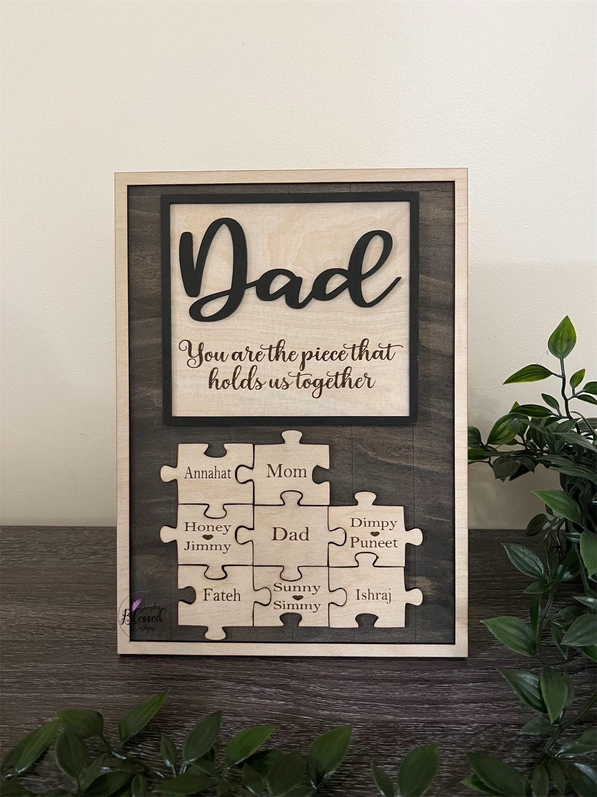 Dad Puzzle Piece Sign