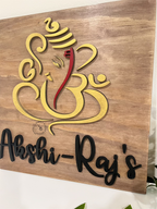 Ganesha Family Name Sign