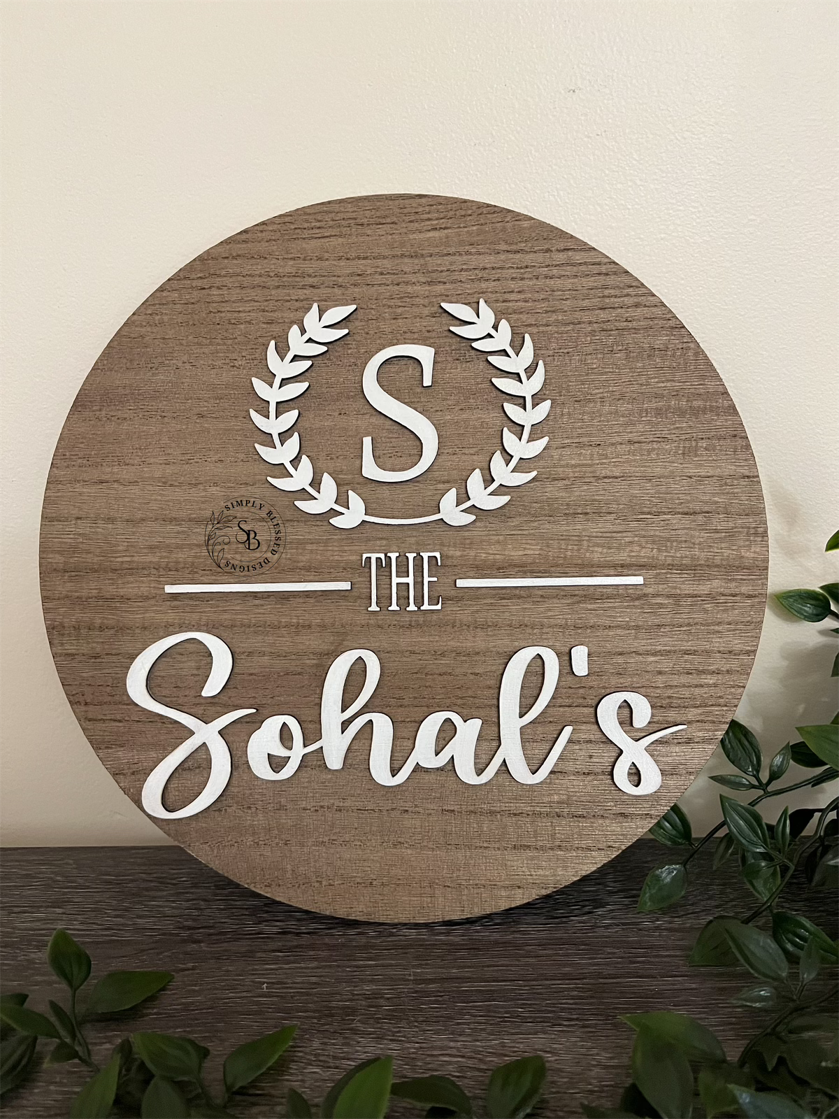 Family Name Wooden Sign