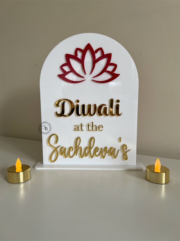 Diwali Acrylic Sign