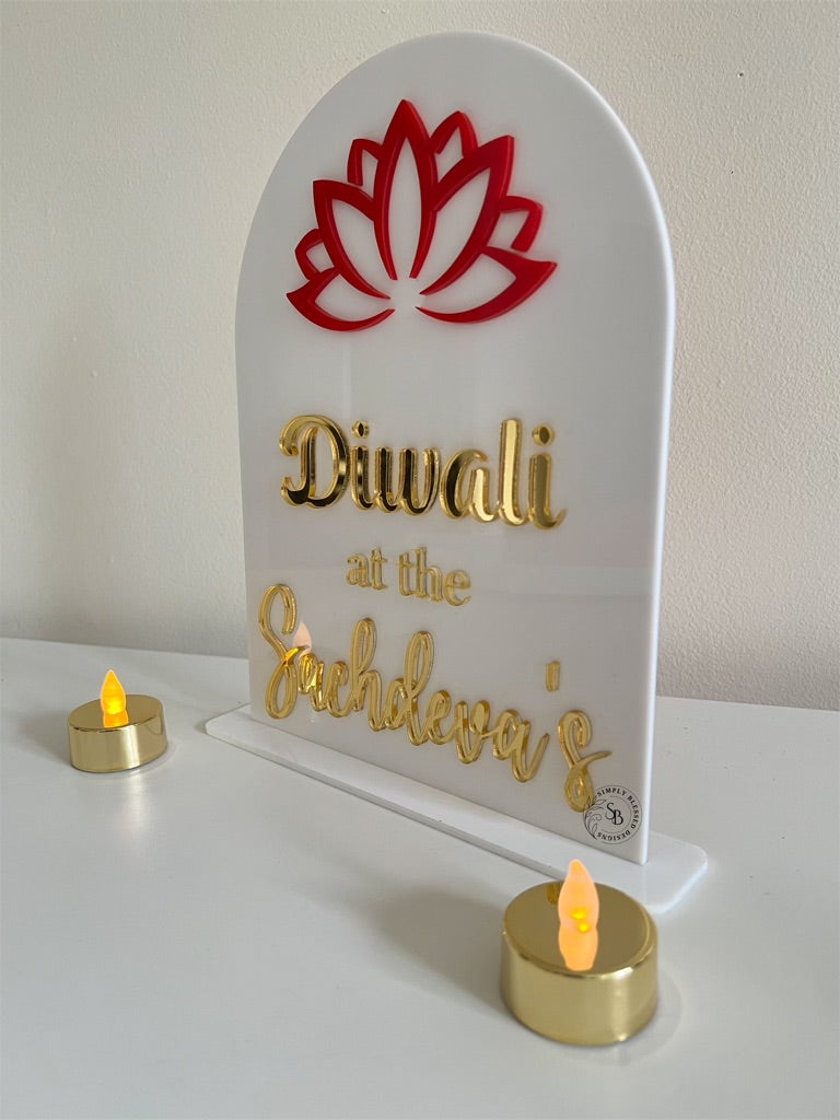 Diwali Acrylic Sign