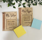Personalized Notepad & Pen Holder