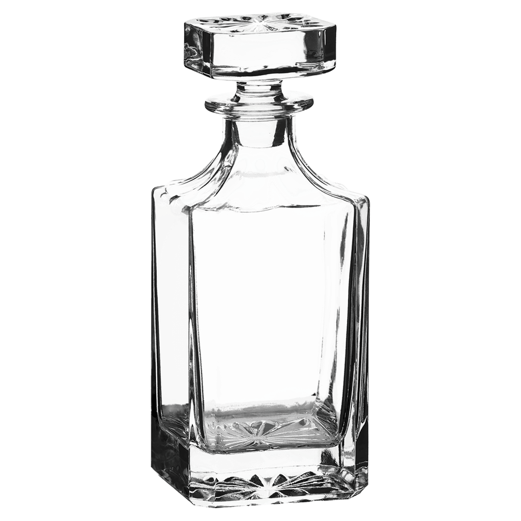 750 mL Square Glass Decanter Only