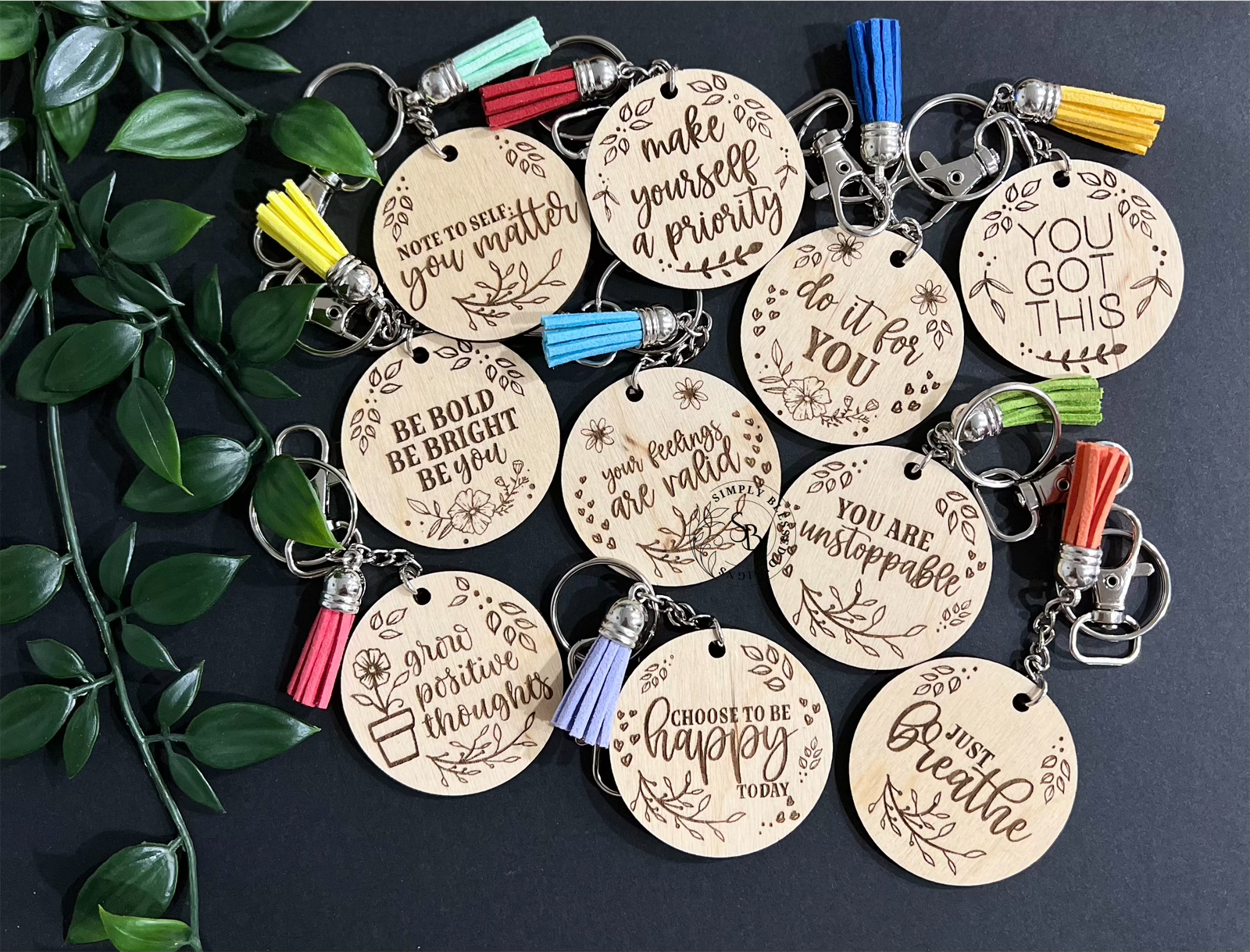 Affirmation Keychain