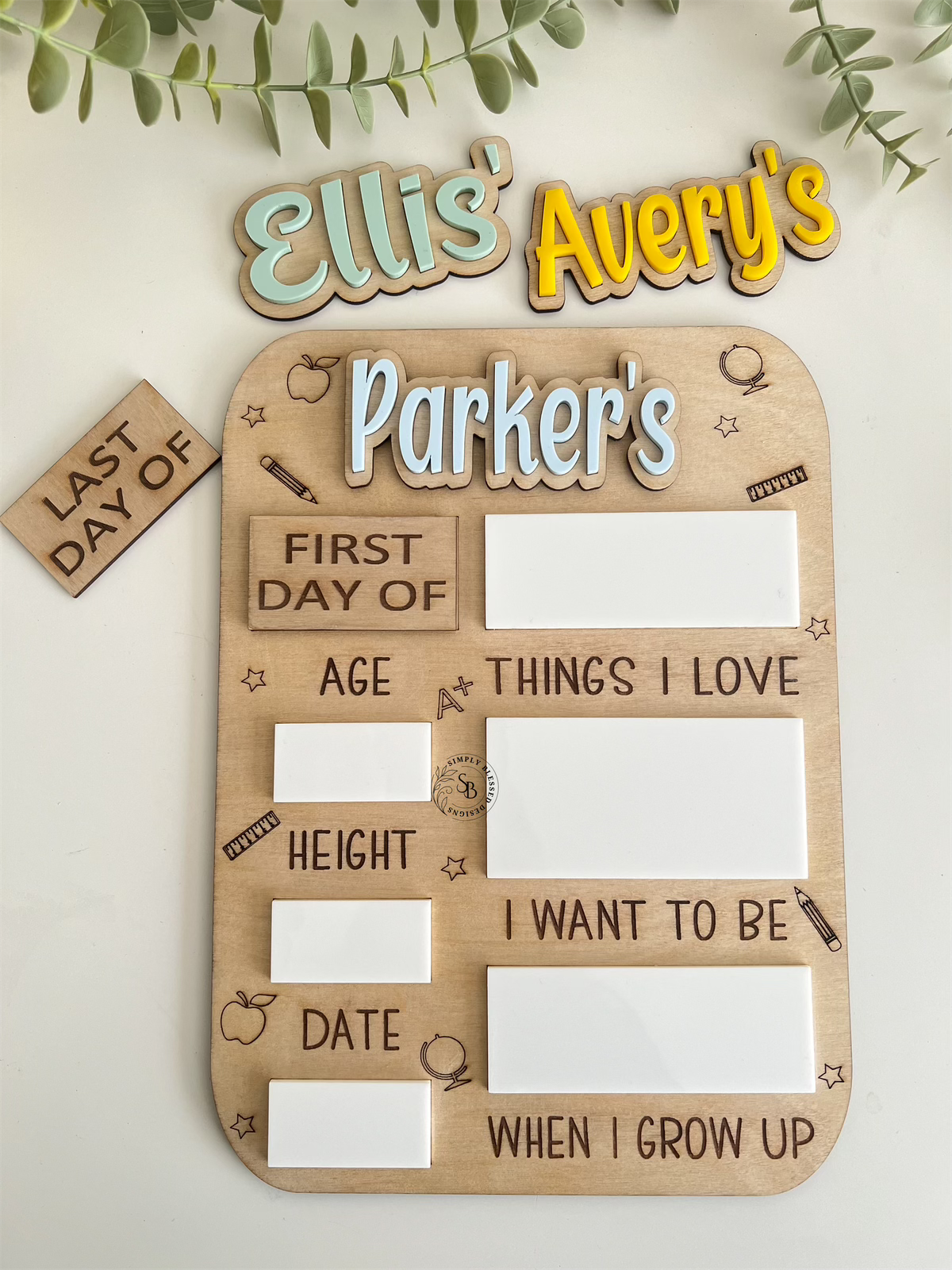 Classic First Day and Last Day of School Sign