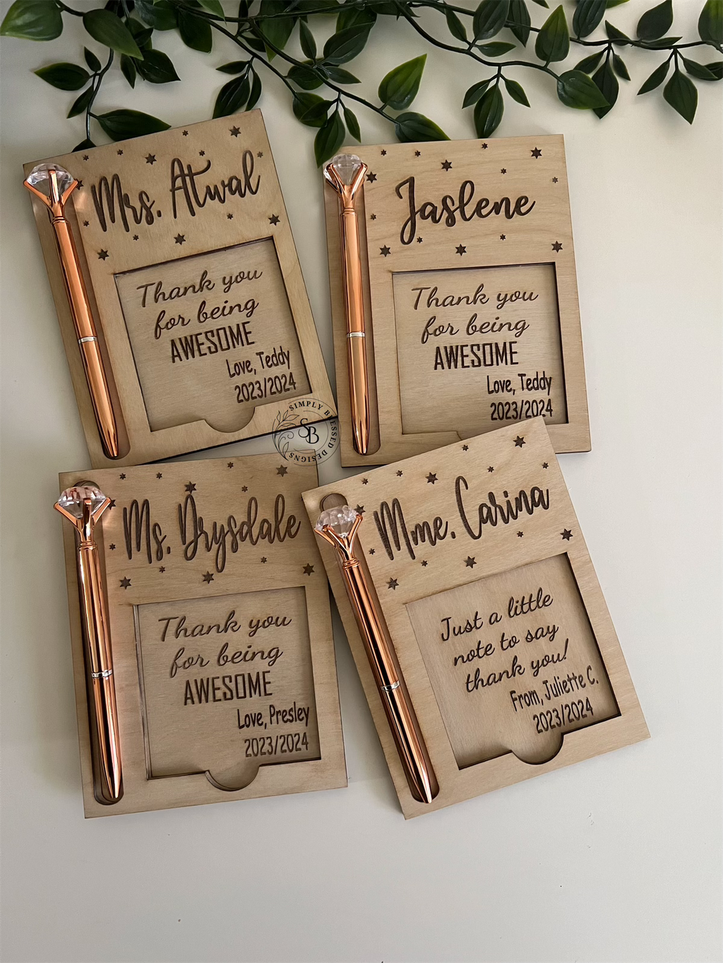 Personalized Notepad & Pen Holder