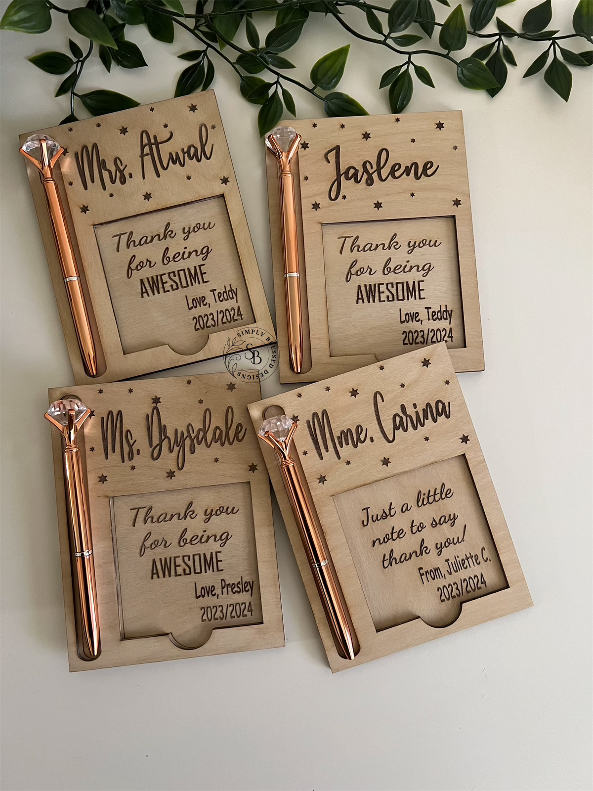 Personalized Notepad & Pen Holder