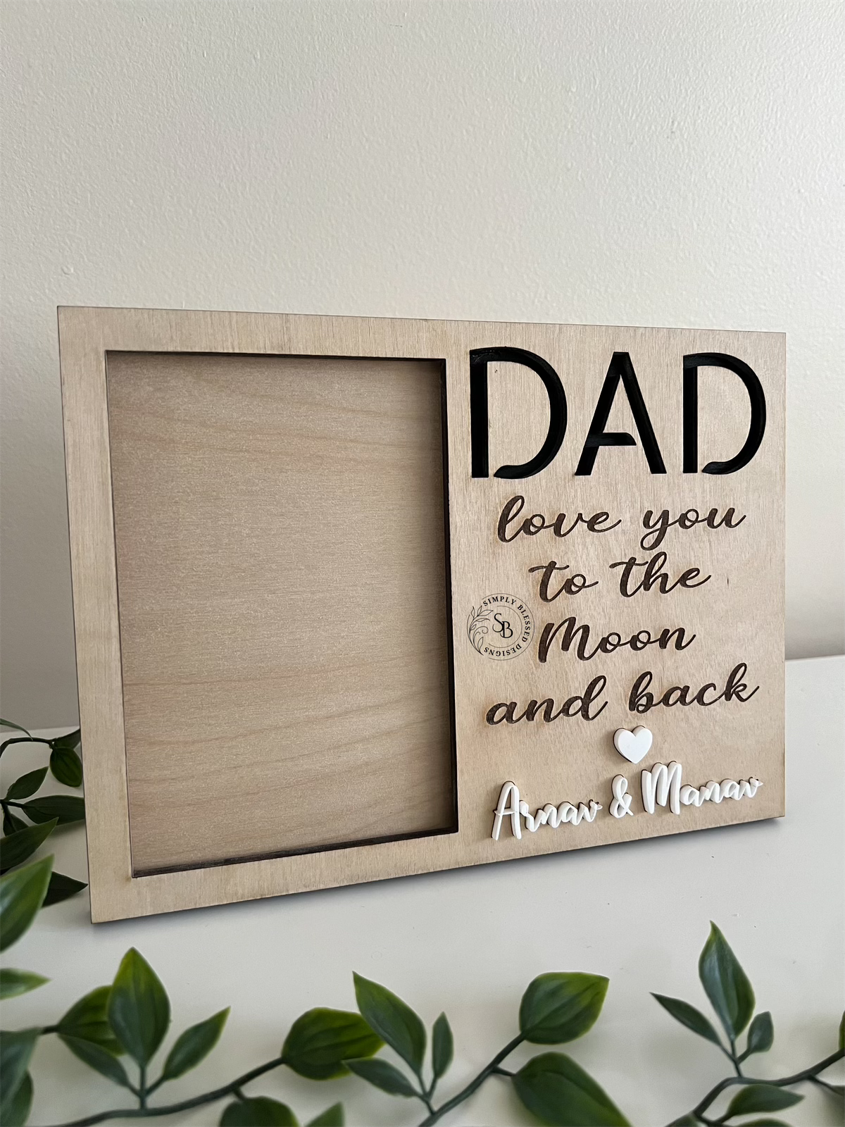 Love You To The Moon And Back Picture Frame