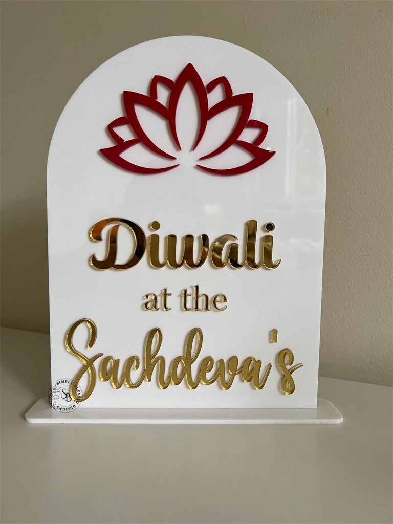 Diwali Acrylic Sign