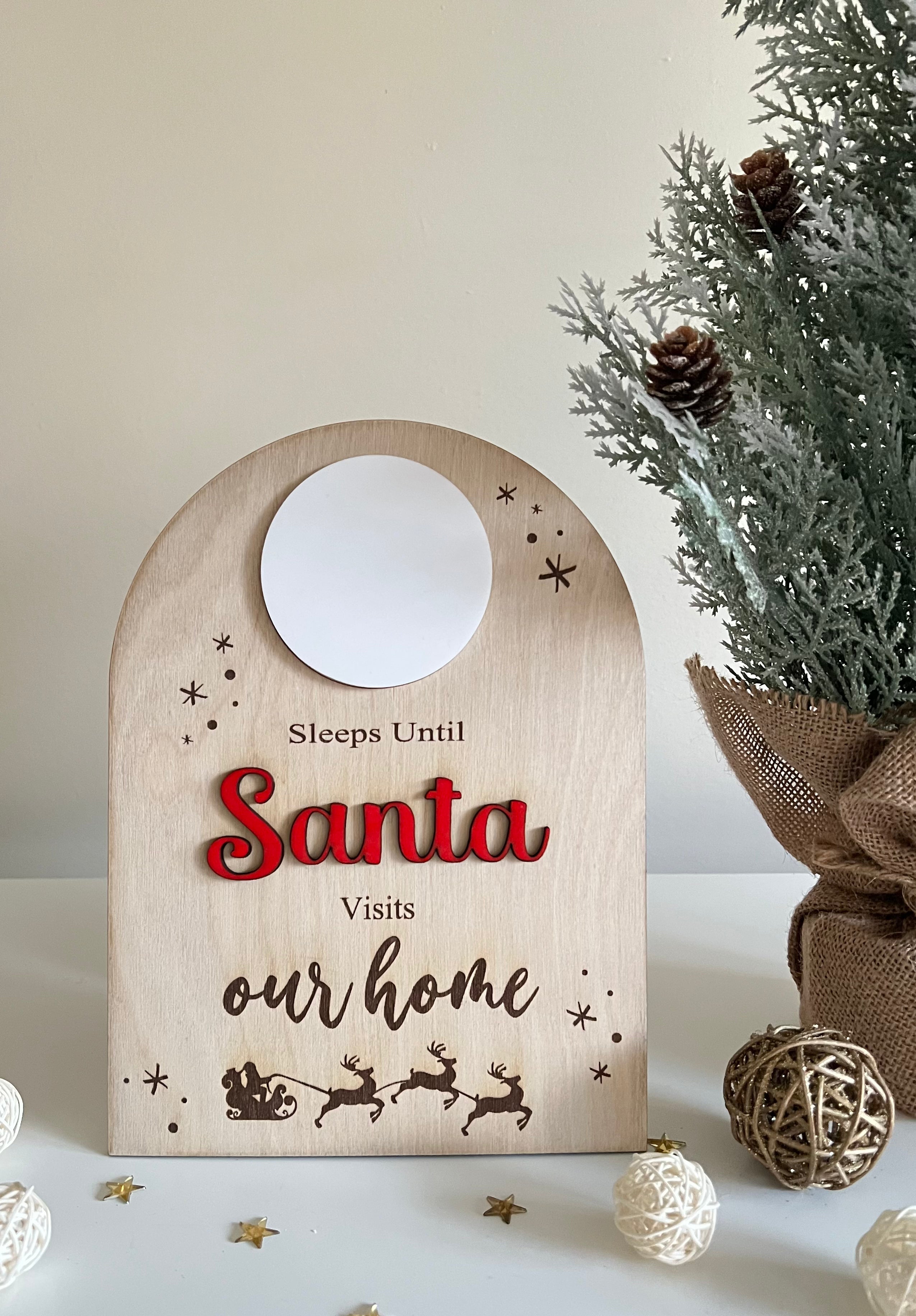 Santa Countdown Sign
