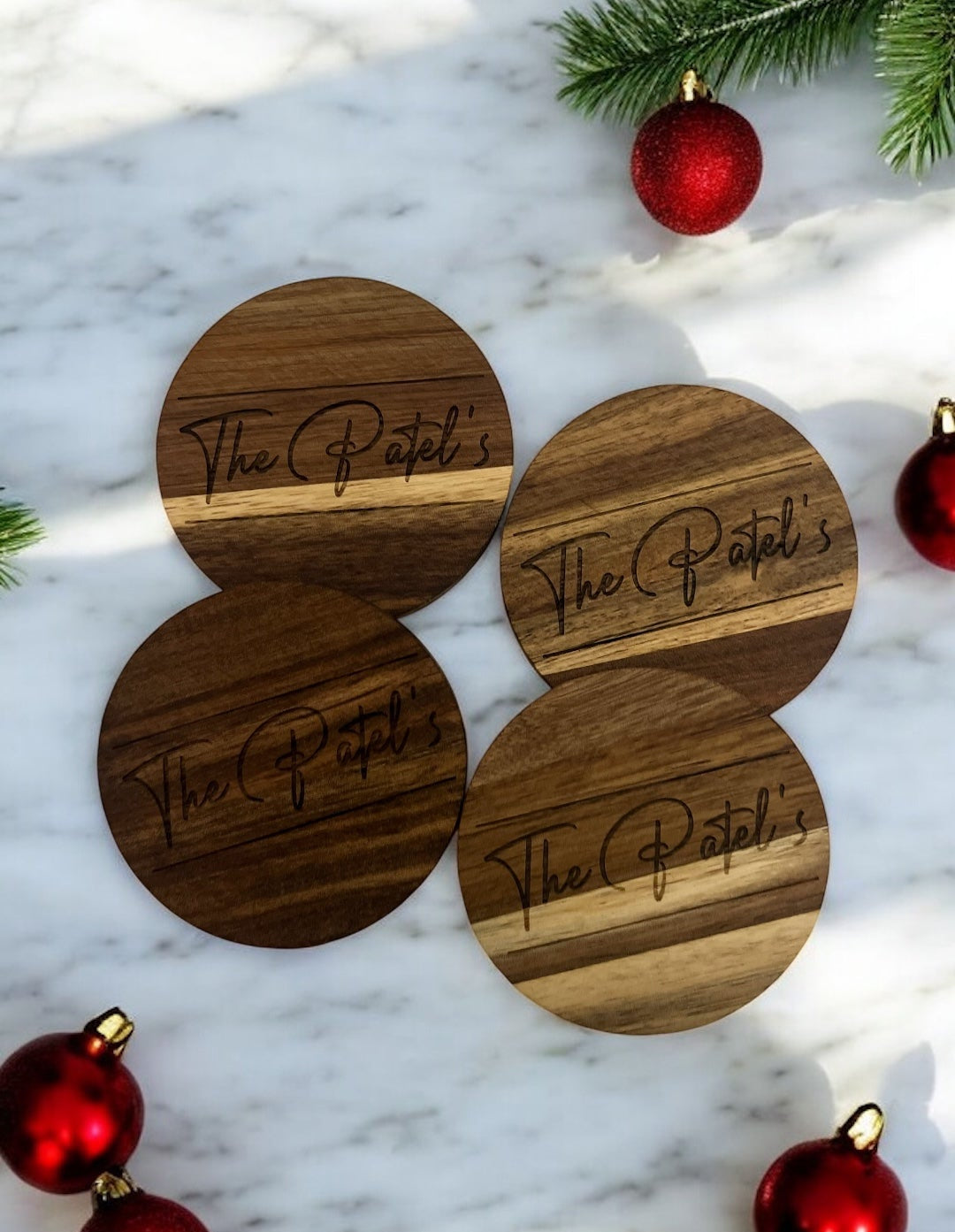 Acacia Coasters (Set of 4)