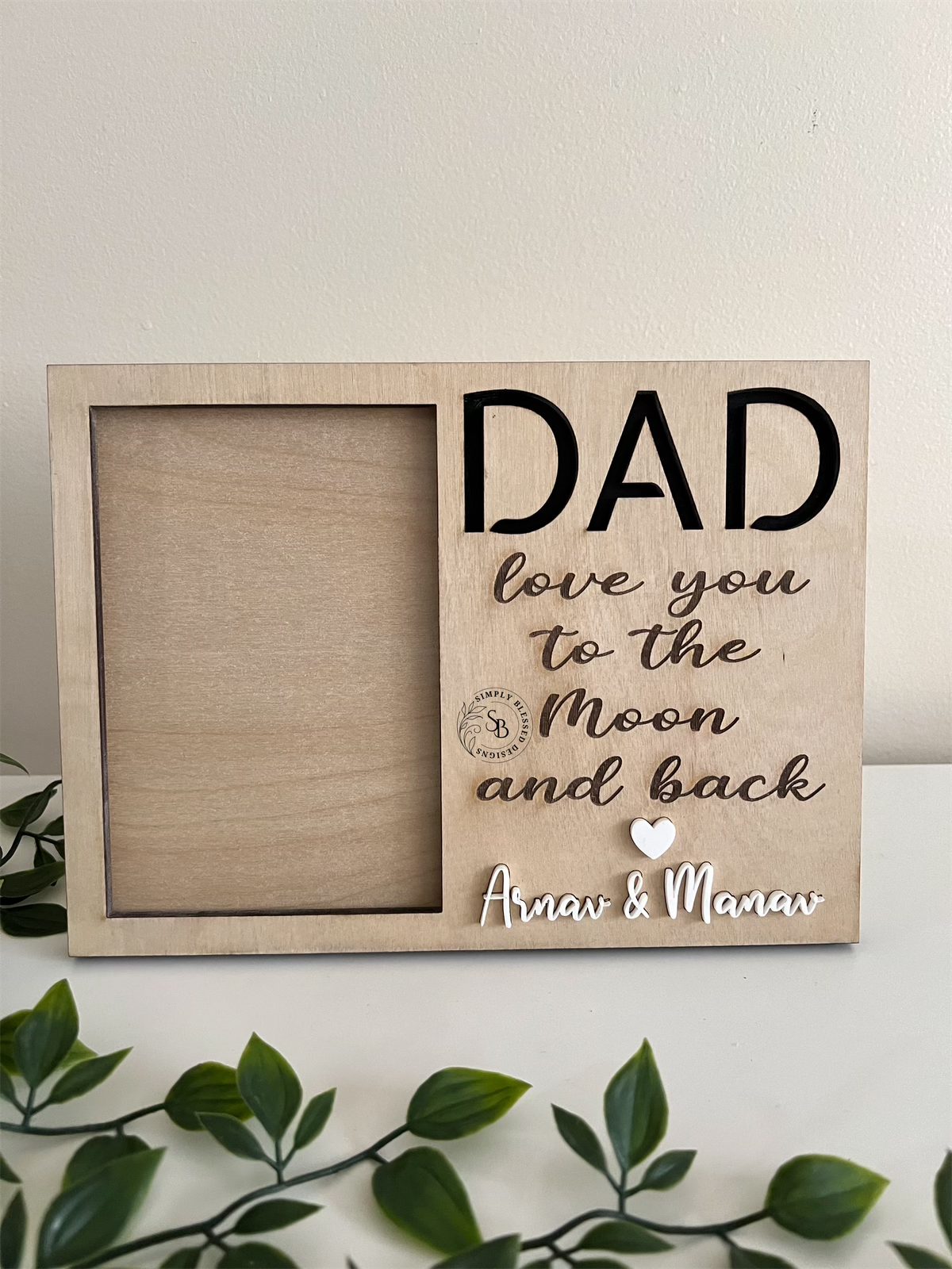 Love You To The Moon And Back Picture Frame