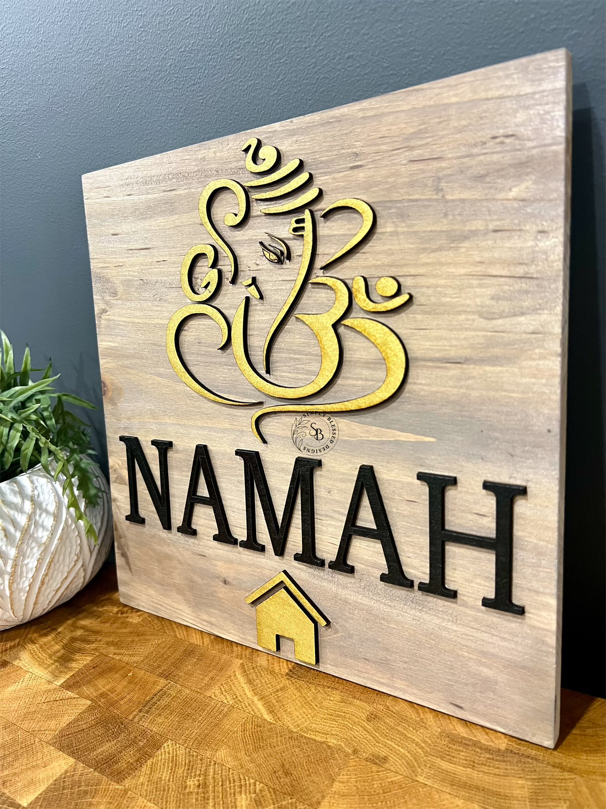 Ganesha Family Name Sign