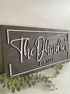 Custom Family Home Sign