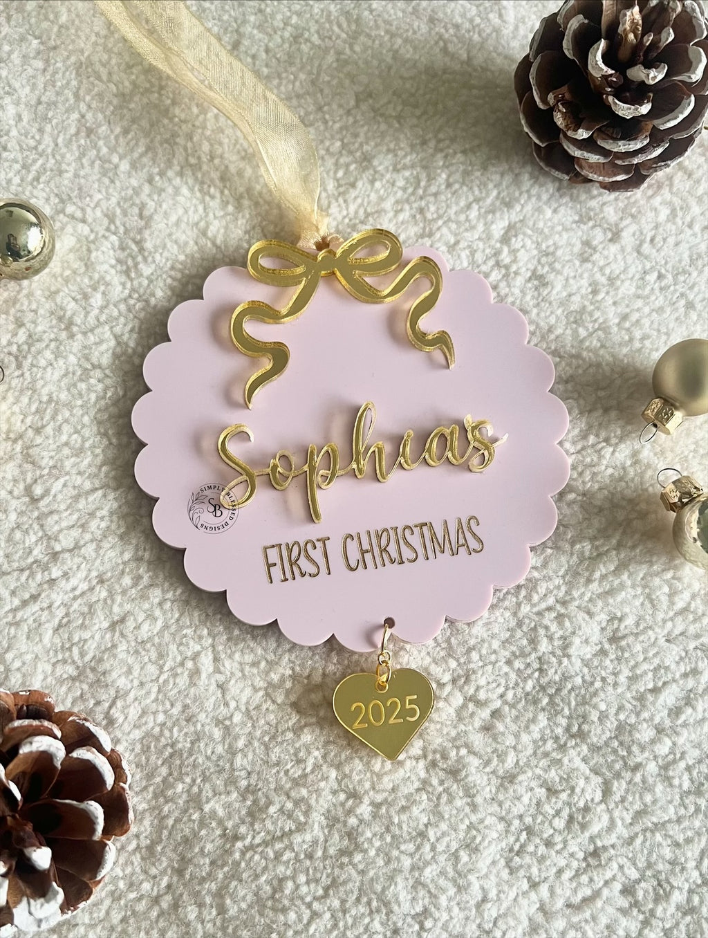 Acrylic First Christmas Ornament