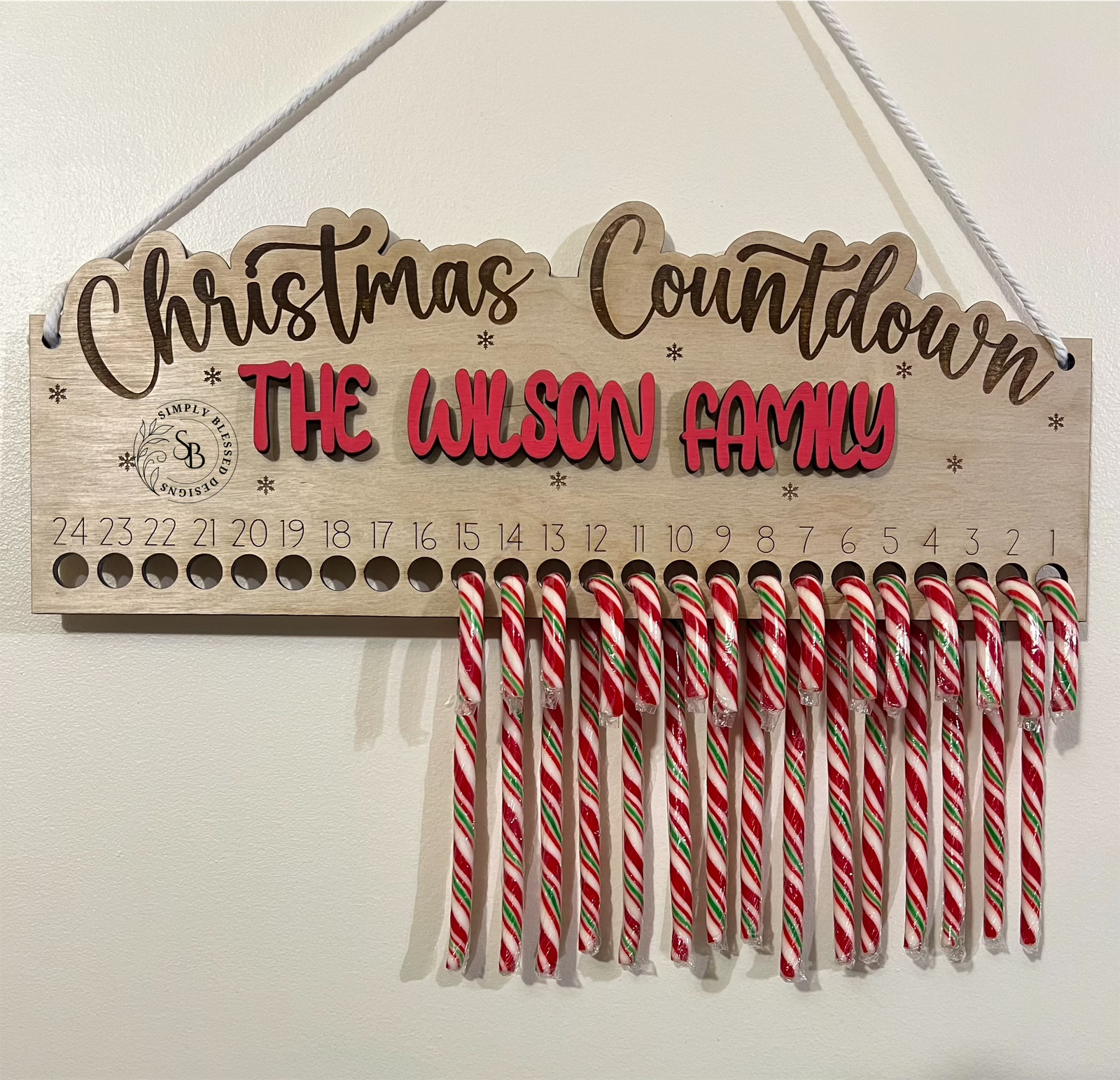 Candy Cane Christmas Countdown