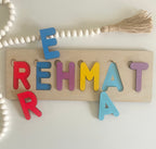 Name Puzzle without Shapes