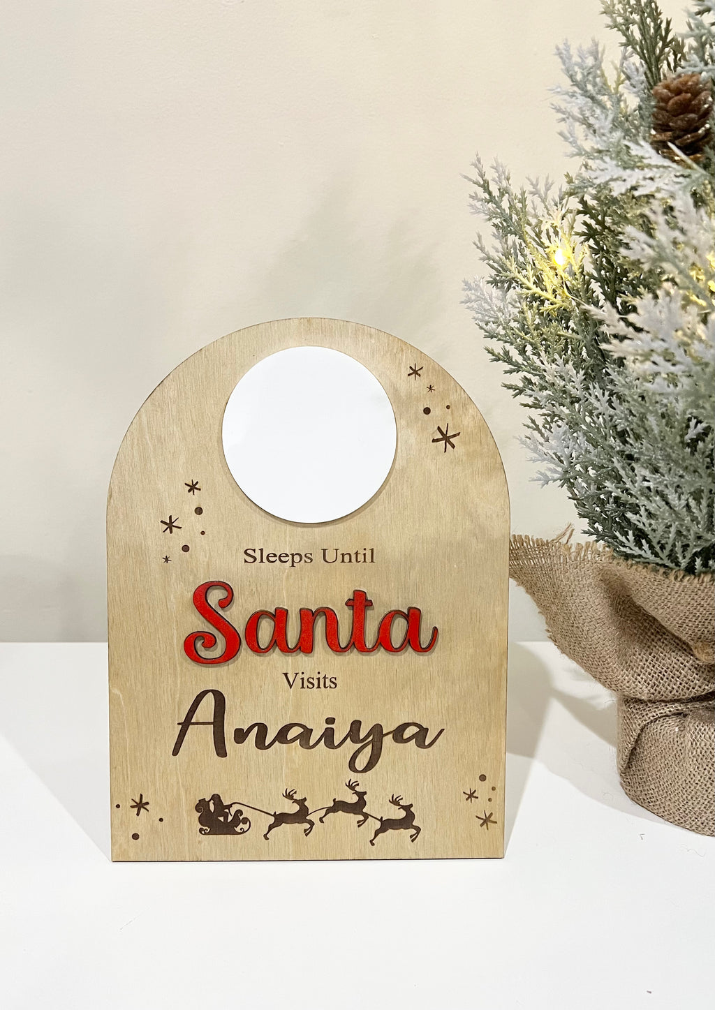 Santa Countdown Sign