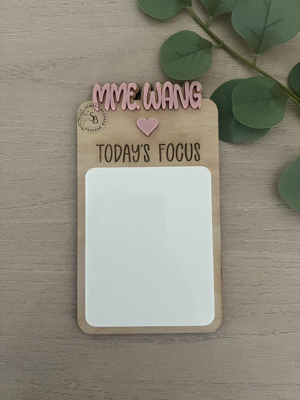 Personalized Dry Erase Notepad