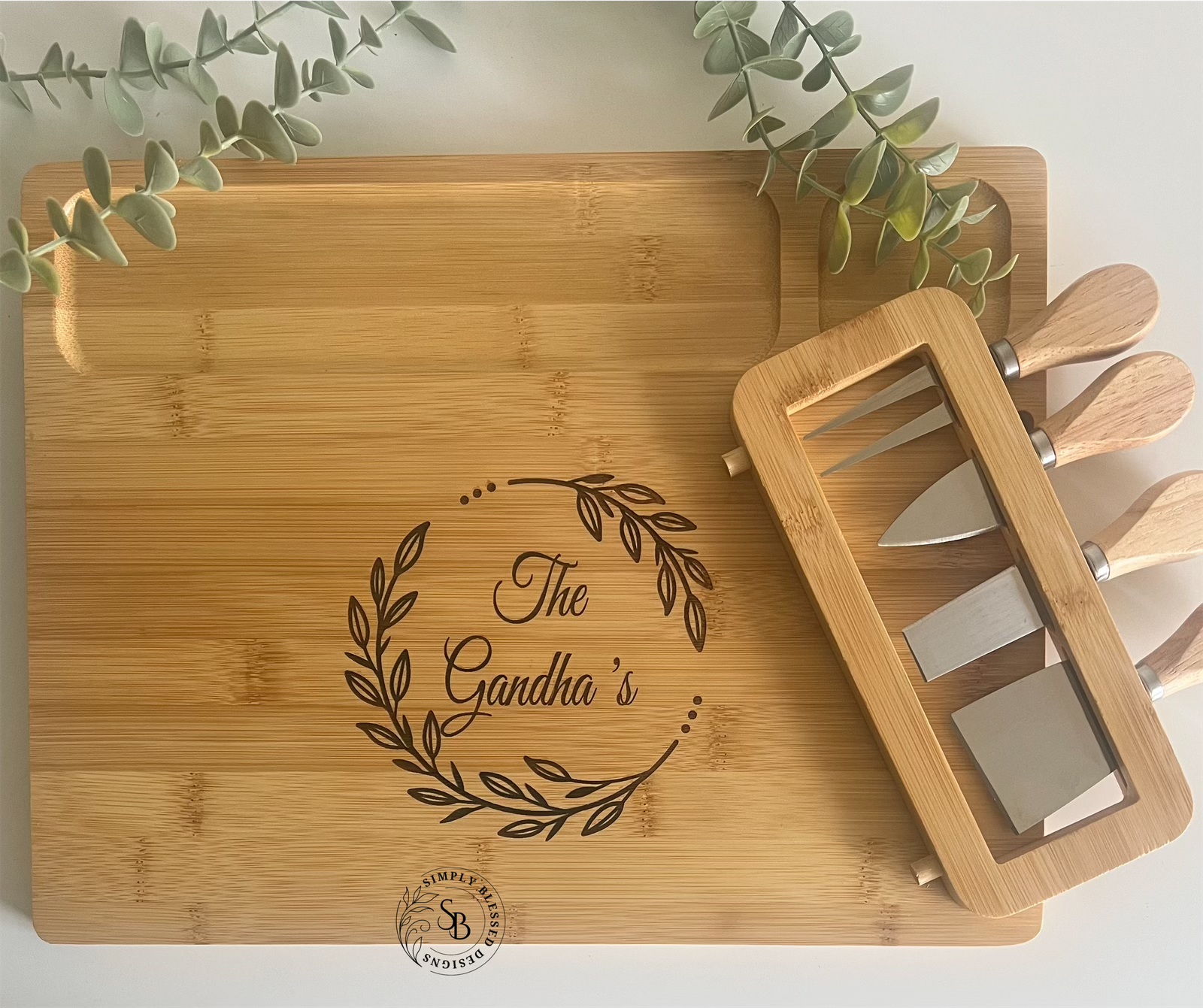 Custom Engraved Bamboo Cheeseboard