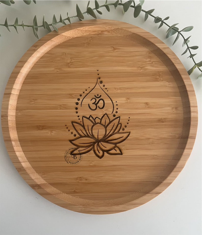 Engraved Diwali Tray