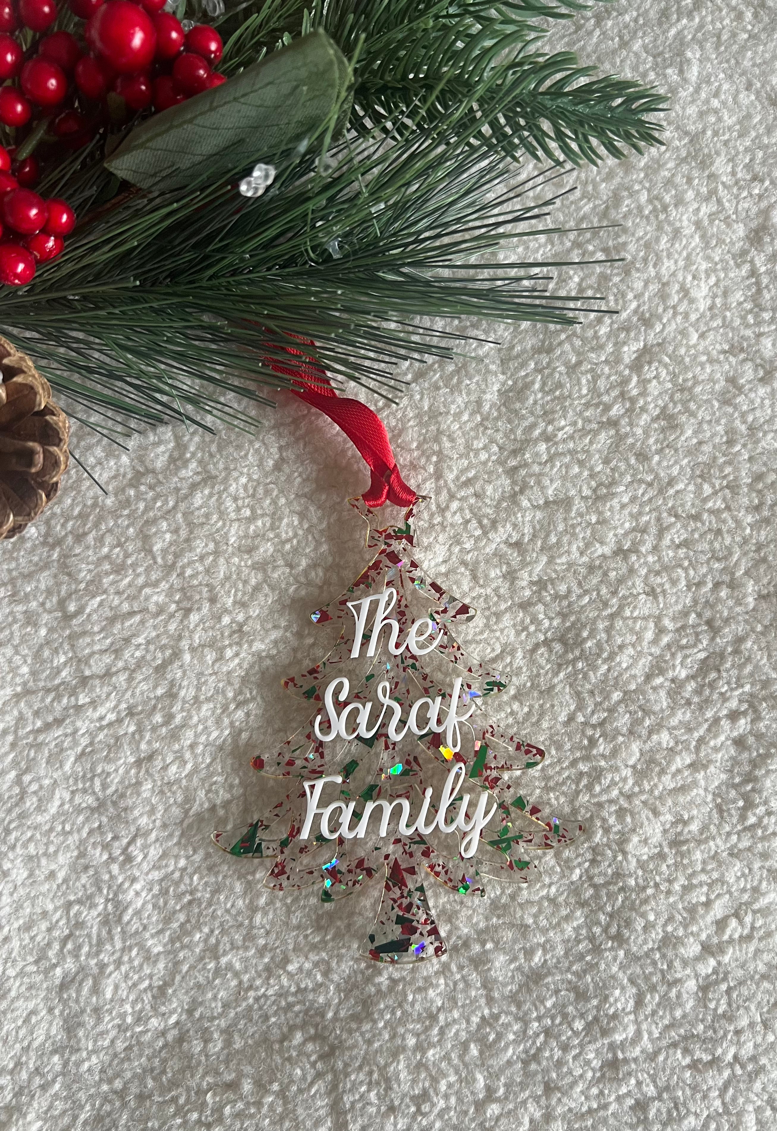 Acrylic Christmas Tree Ornament