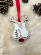 Rudolph Initial Ornament