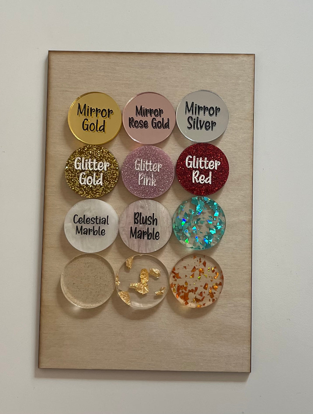 Wood & Acrylic Name Keychain