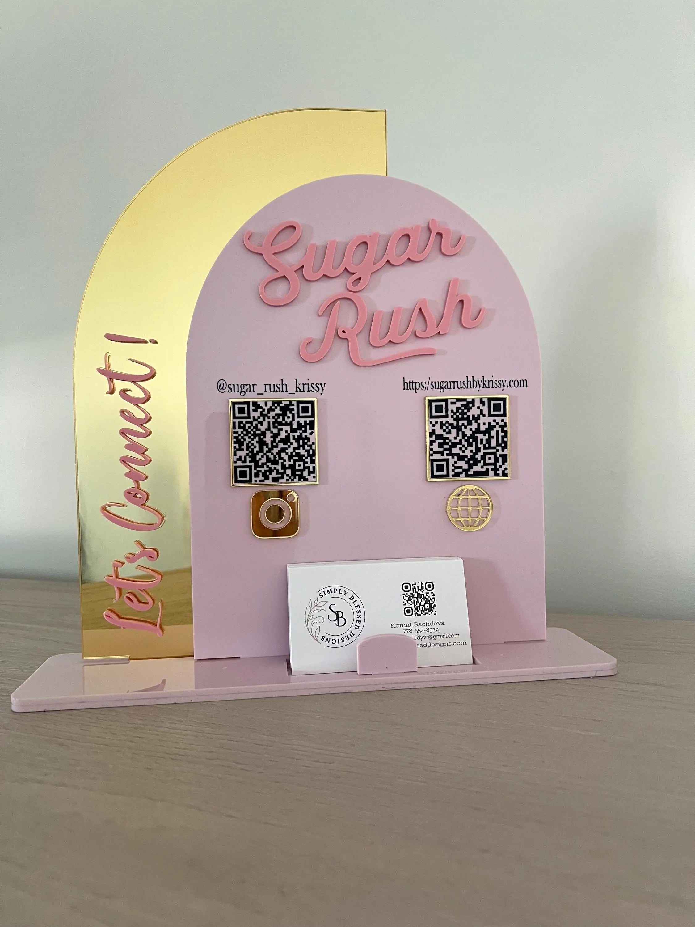 Half Arch Acrylic Business Sign