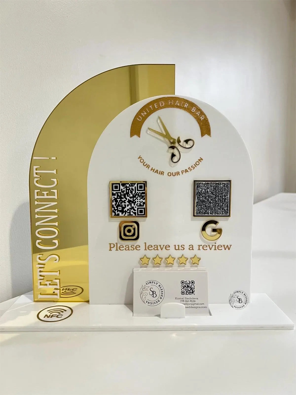 5 Star Acrylic Business Sign