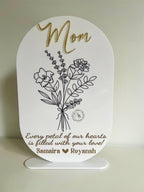Birth Flower Bouquet Plaque