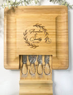 Square Cheeseboard with Utensil Drawer