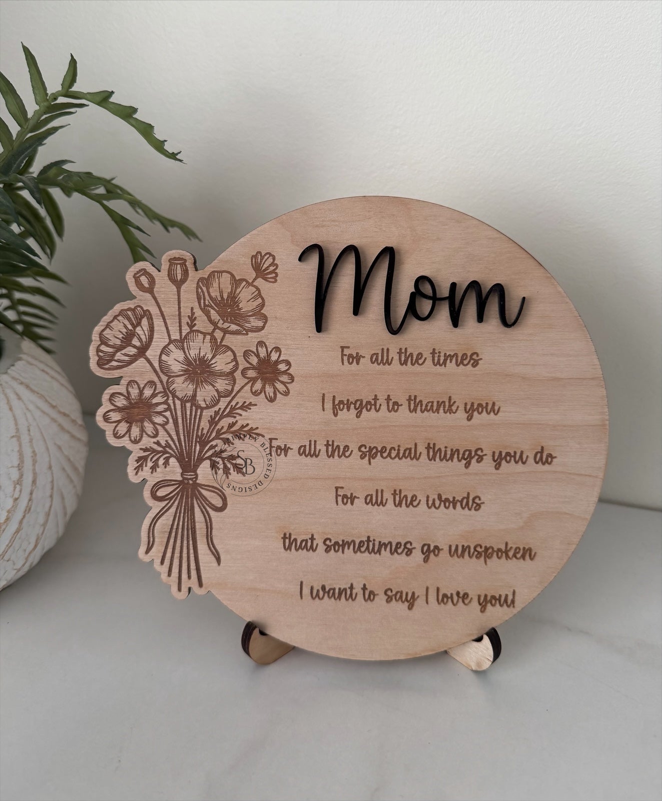 Floral Plaque