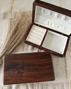Personalized Birth Flower Jewelry Box