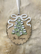 Christmas Tree Bow Ornament