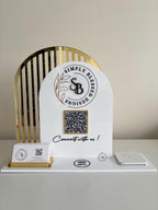 Full Double Arch Business Sign & Square Reader