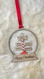 Snow Globe Ornament