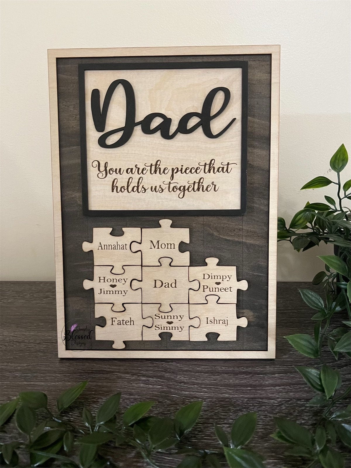 Dad Puzzle Piece Sign