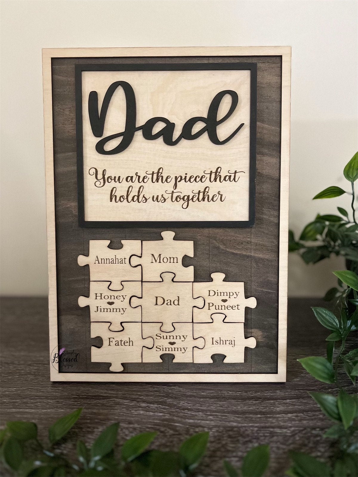 Dad Puzzle Piece Sign