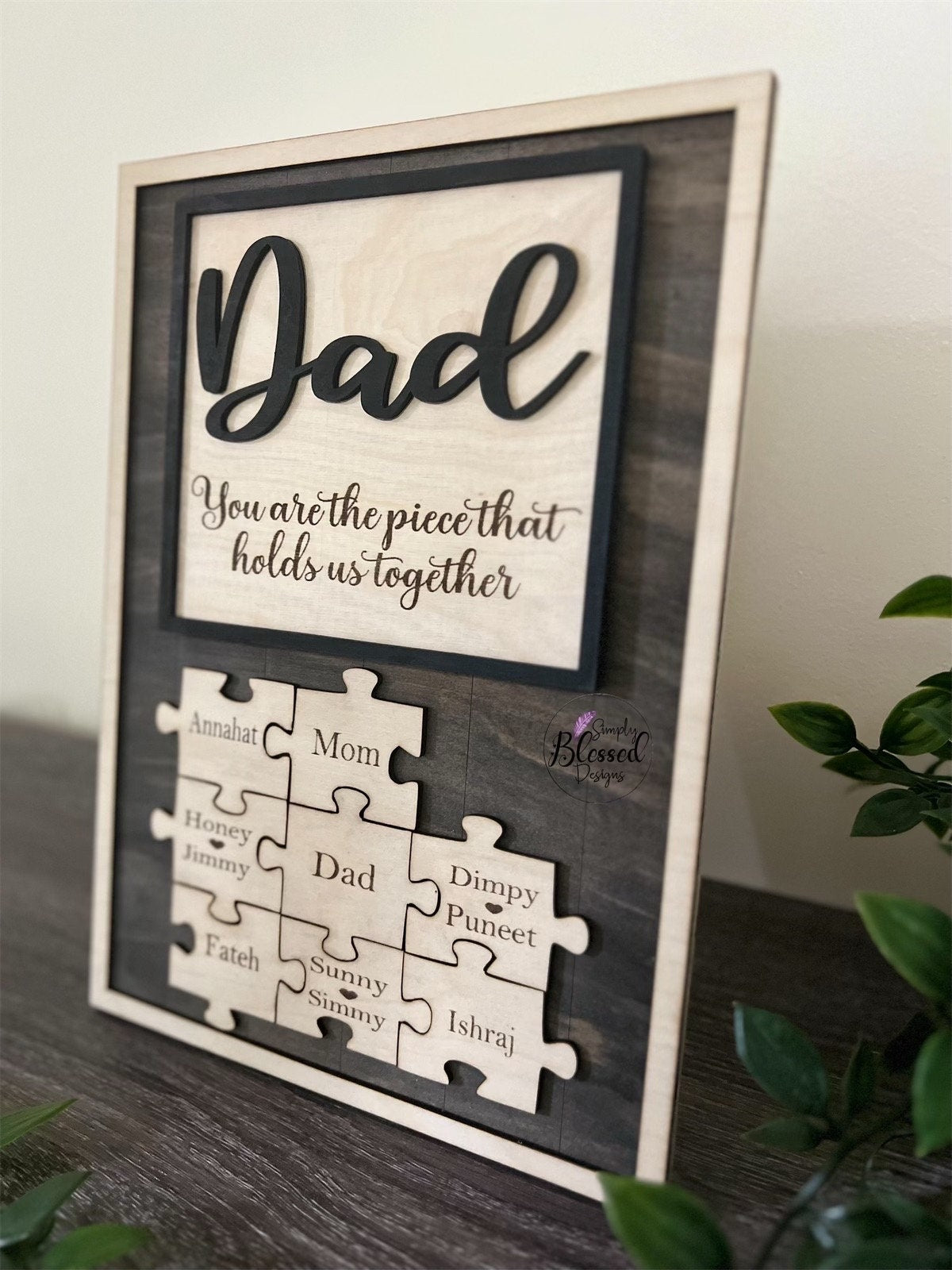 Dad Puzzle Piece Sign