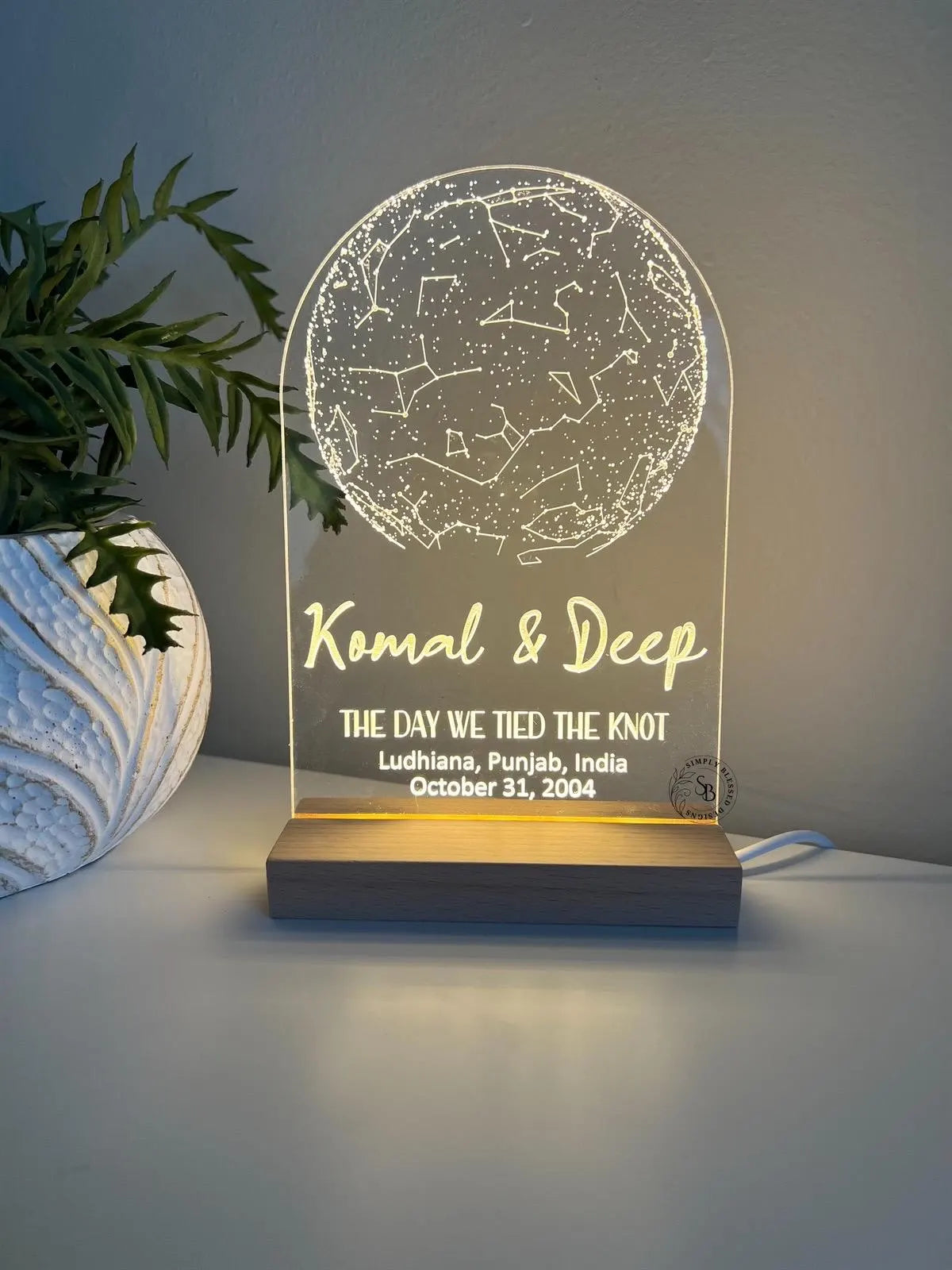 Star Map LED Lamp