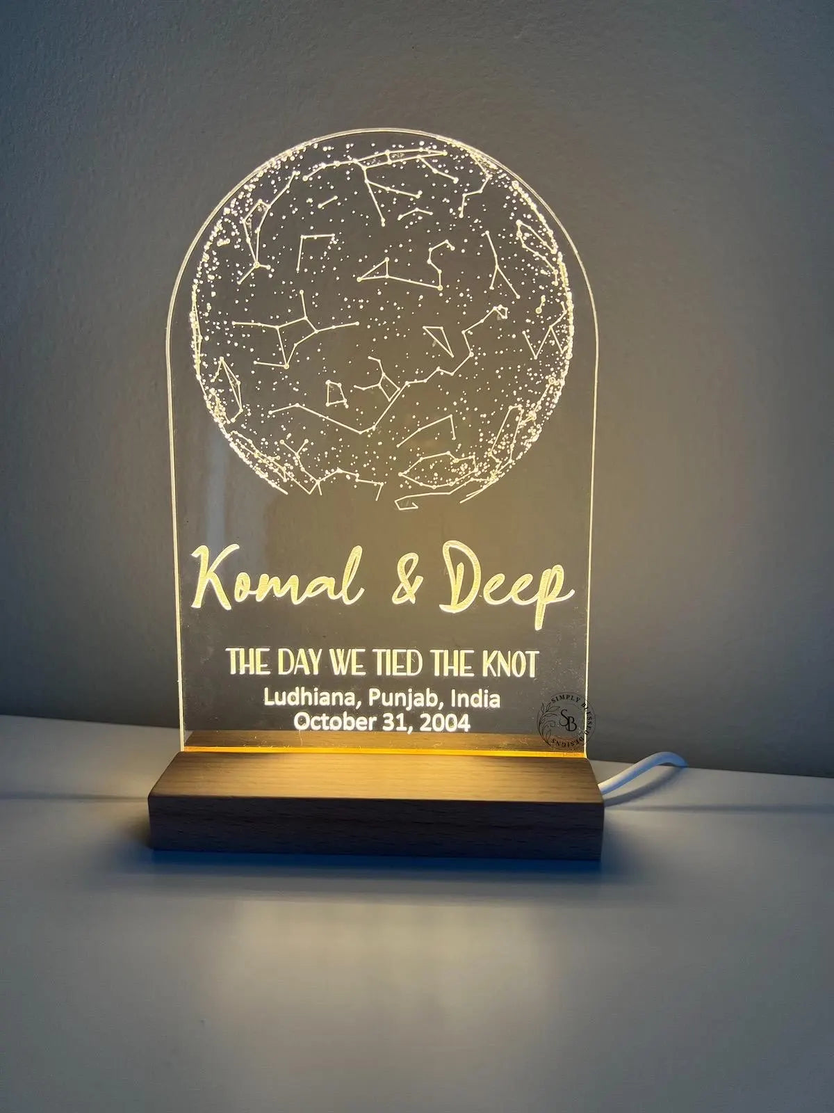 Star Map LED Lamp