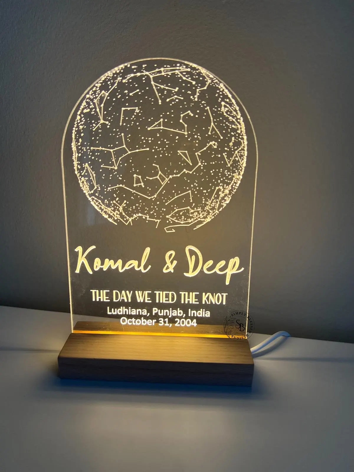 Star Map LED Lamp